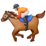Horse Racing: Medium-Light Skin Tone Emoji 🏇🏼 image - Samsung style