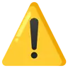 Warning Emoji ⚠ image - Google Noto Color style