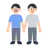 Men Holding Hands: Light Skin Tone