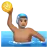 Man Playing Water Polo: Medium Skin Tone