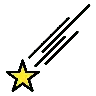Shooting Star Emoji 🌠 image - OpenMoji style