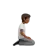 Person Kneeling Facing Right: Medium-Dark Skin Tone