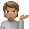 Person Tipping Hand: Medium Skin Tone Emoji 💁🏽 image - Apple style