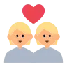 Couple With Heart: Medium-Light Skin Tone Emoji 💑🏼 image - Tossface style