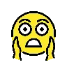 Gesicht in Angst schreien Emoji 😱 image - OpenMoji style
