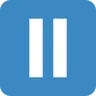 Pause Button Emoji ⏸ image - Twitter / X (Twemoji) style