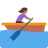Woman Rowing Boat: Medium-Dark Skin Tone
