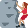 Woman Climbing: Medium Skin Tone Emoji 🧗🏽‍♀️ image - Twitter / X (Twemoji) style