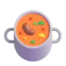 Topf mit Essen Emoji 🍲 image - Microsoft 3D Fluent style