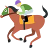 Horse Racing: Medium-Light Skin Tone Emoji 🏇🏼 image - Twitter / X (Twemoji) style