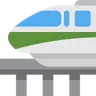 Einschienenbahn Emoji 🚝 image - Twitter / X (Twemoji) style