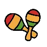 Marakas Emoji 🪇 image - OpenMoji style