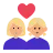 Couple With Heart: Woman, Woman, Medium-Light Skin Tone