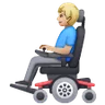 Man In Motorized Wheelchair: Medium-Light Skin Tone Emoji 👨🏼‍🦼 image - Samsung style