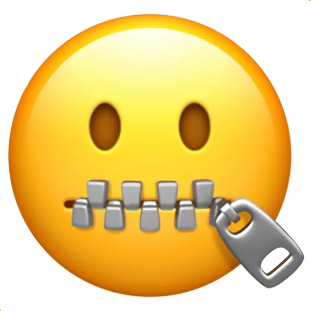 ジッパー口の顔