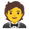 Emoji Uomo in smoking 🤵 image - Google Noto Color style