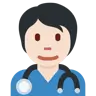 Health Worker: Light Skin Tone Emoji 🧑🏻‍⚕️ image - Twitter / X (Twemoji) style