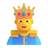 Prinz Emoji 🤴 image - Microsoft 3D Fluent style