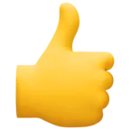 Thumbs Up Sign Emoji 👍 image - Facebook Meta style