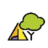 Emoji Campeggio 🏕 image - OpenMoji style