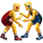 Men Wrestling