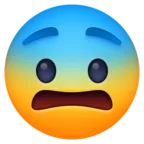 Straszna Twarz Emoji 😨 image - Facebook Meta style