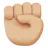 Raised Fist: Medium-Light Skin Tone