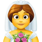 Эмодзи Невеста с вуалью 👰 image - Facebook Meta style