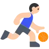 Man Bouncing Ball: Light Skin Tone Emoji ⛹🏻‍♂️ image - Tossface style