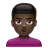 Man Pouting: Dark Skin Tone