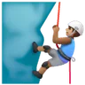 Man Climbing: Medium Skin Tone Emoji 🧗🏽‍♂️ image - Samsung style