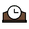 Emoji Orologio da mensola 🕰 image - OpenMoji style