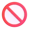 Emoji Nessun segno di entrata 🚫 image - Microsoft 3D Fluent style
