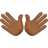 Open Hands: Medium-Dark Skin Tone