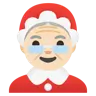 Mrs. Claus: Light Skin Tone Emoji 🤶🏻 image - Google Noto Color style