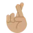 Crossed Fingers: Medium Skin Tone
