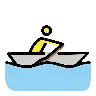 Emoji Barca a remi 🚣 image - OpenMoji style