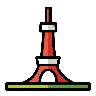 Tokyo Kulesi Emoji 🗼 image - OpenMoji style