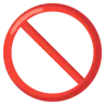 Emoji Nessun segno di entrata 🚫 image - Google Noto Color style