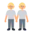 People Holding Hands: Medium-Light Skin Tone