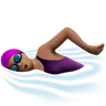 Woman Swimming: Medium Skin Tone Emoji 🏊🏽‍♀️ image - Apple style