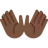 Open Hands: Dark Skin Tone