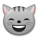 Grinning Cat With Smiling Eyes
