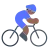 Man Biking: Medium-Dark Skin Tone