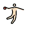 Man Playing Handball: Light Skin Tone Emoji 🤾🏻‍♂️ image - OpenMoji style