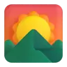 山の日の出 Emoji 🌄 image - Microsoft 3D Fluent style