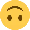 倒头 Emoji 🙃 image - Twitter / X (Twemoji) style