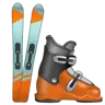 Skis Emoji 🎿 image - WhatsApp style