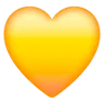 Yellow Heart Emoji 💛 image - Samsung style