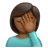 Woman Facepalming: Medium-Dark Skin Tone